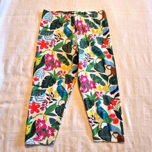 Mini Boden girls size 11-12 years cropped leggings, jungle print, VGUC - Picture 4 of 5